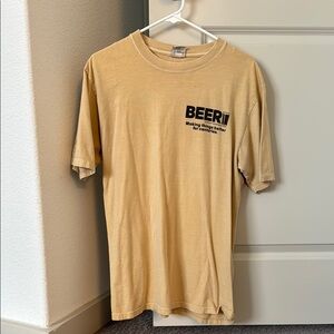 Beer Graphic Tan T-Shirt
